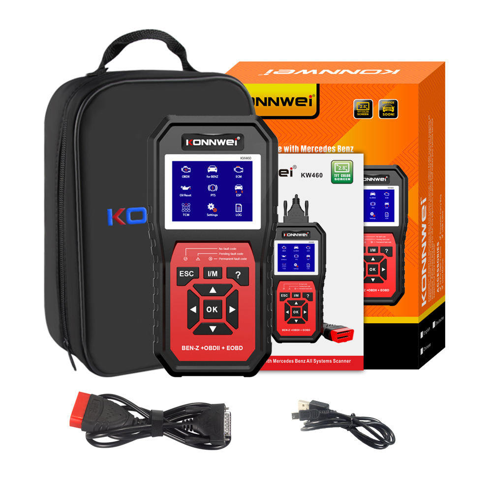 Obd2 Scanner Abs Srs Airbag Reset - KONNWEI KW460 Auto OBD2 Volledige Systeem