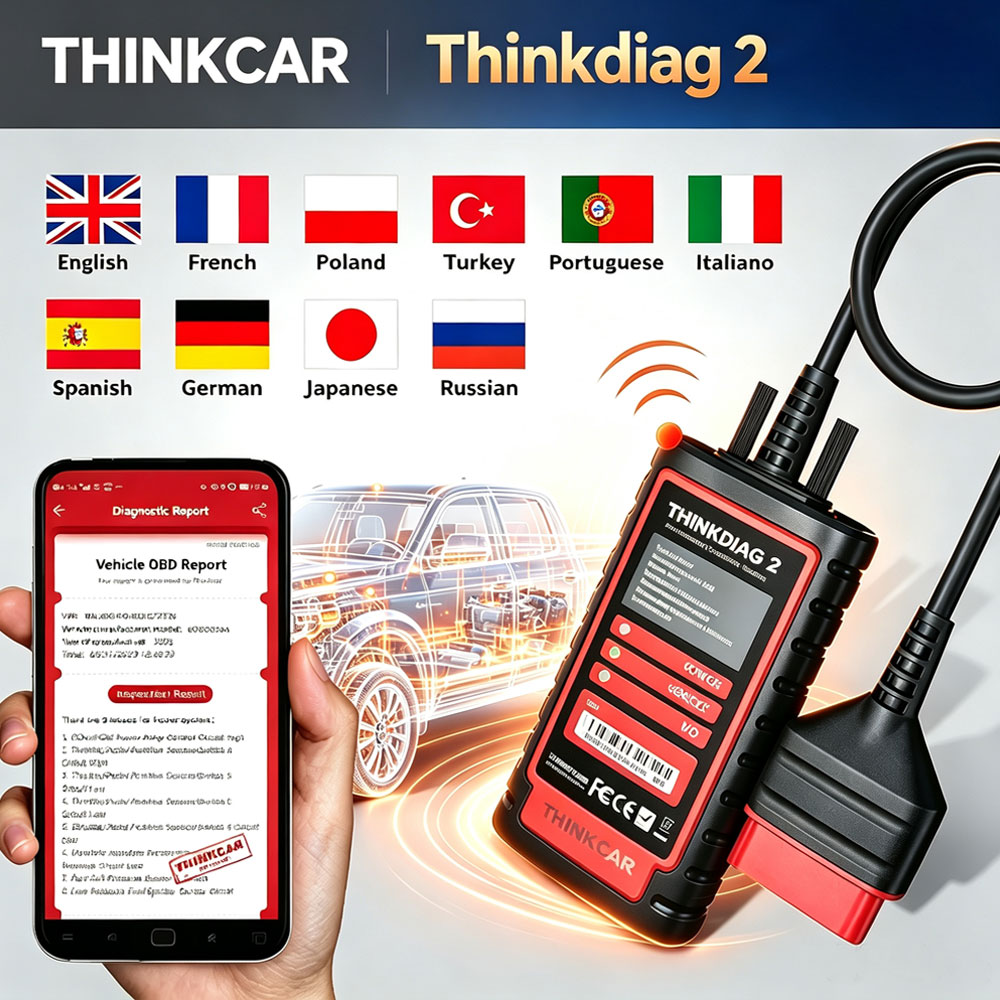 Thinkcar Thinkdiag 2 - Thinkcar Thinkdiag 2 OBD2 Scanner Bidirectionele