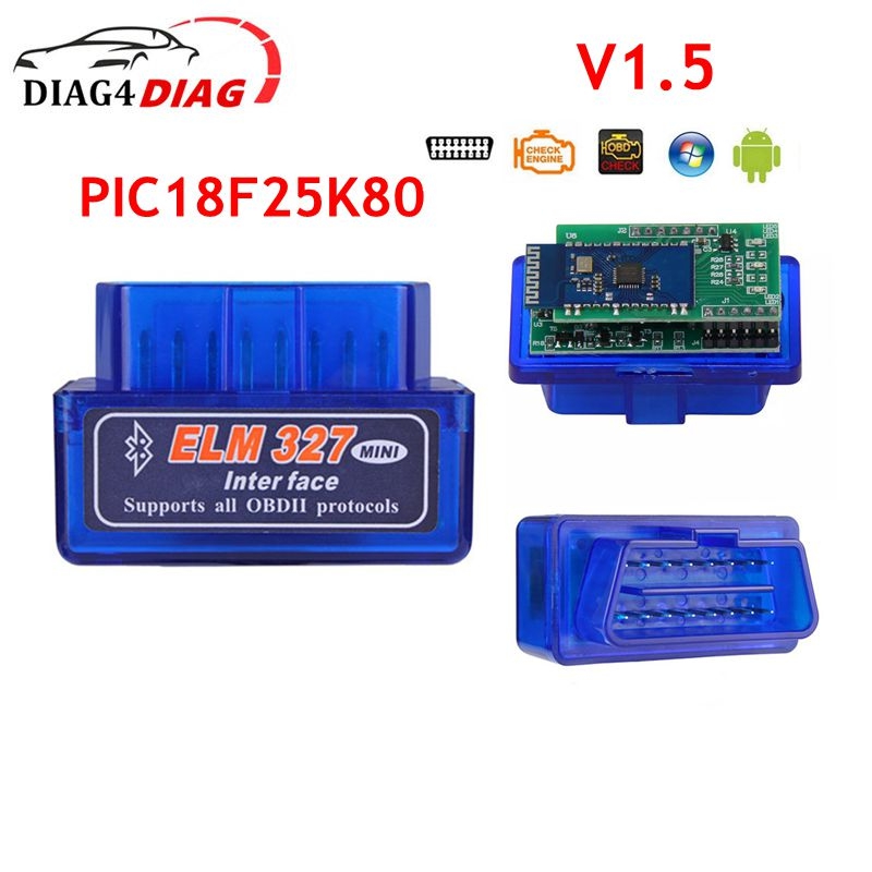 Obd2 Scanner Bluetooth Android - ELM327 V1.5 OBD2 Interface Diagnose Scanner