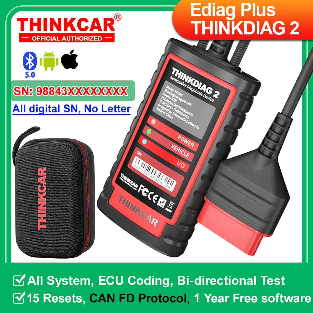 Car Diagnostic Tool Full System - KINGBOLEN Ediag Plus, THINKCAR THINKDIAG2 CANFD
