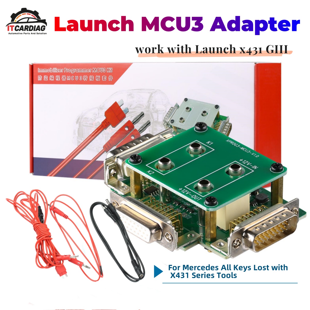 Launch X431 Pro Elite - Launch X431 MCU-3 MCU3 Adapter voor