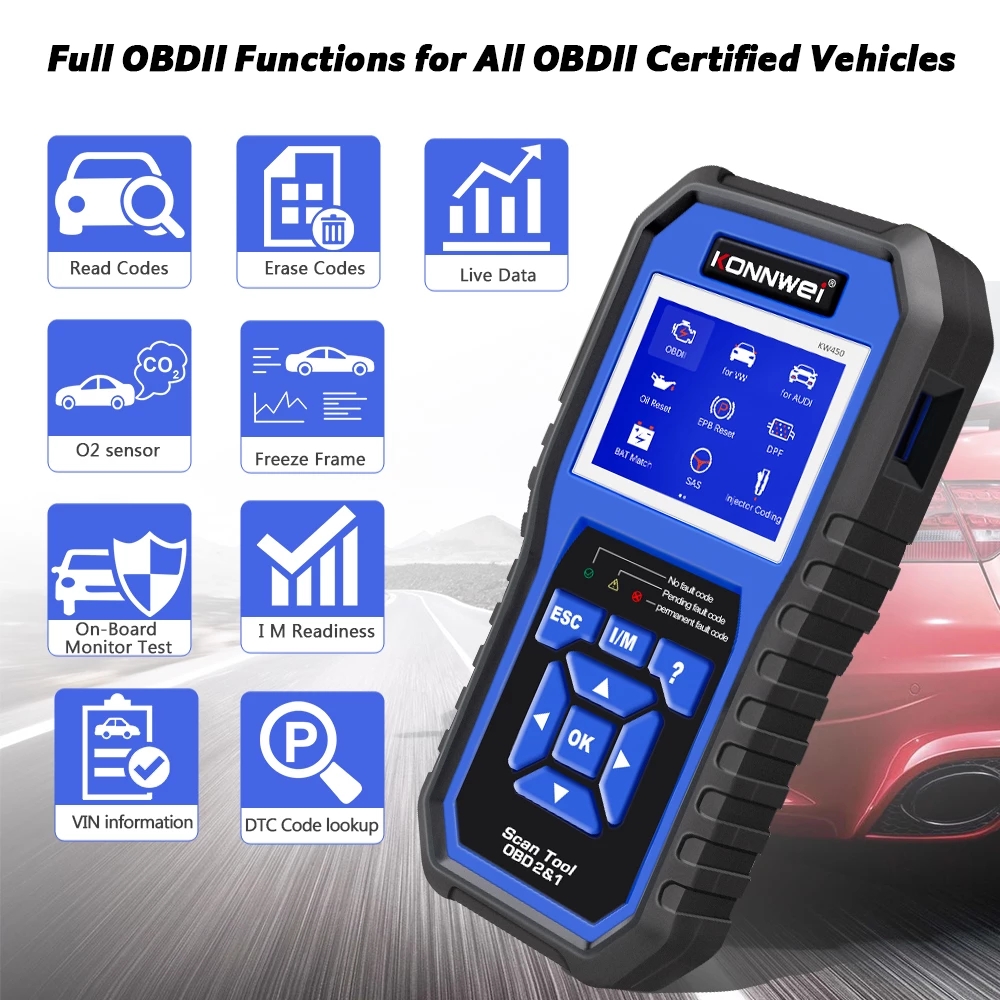 Volledige Functie OBD2 Scanner - Obd2 Scanner Abs Srs Airbag Reset recensie en prijs