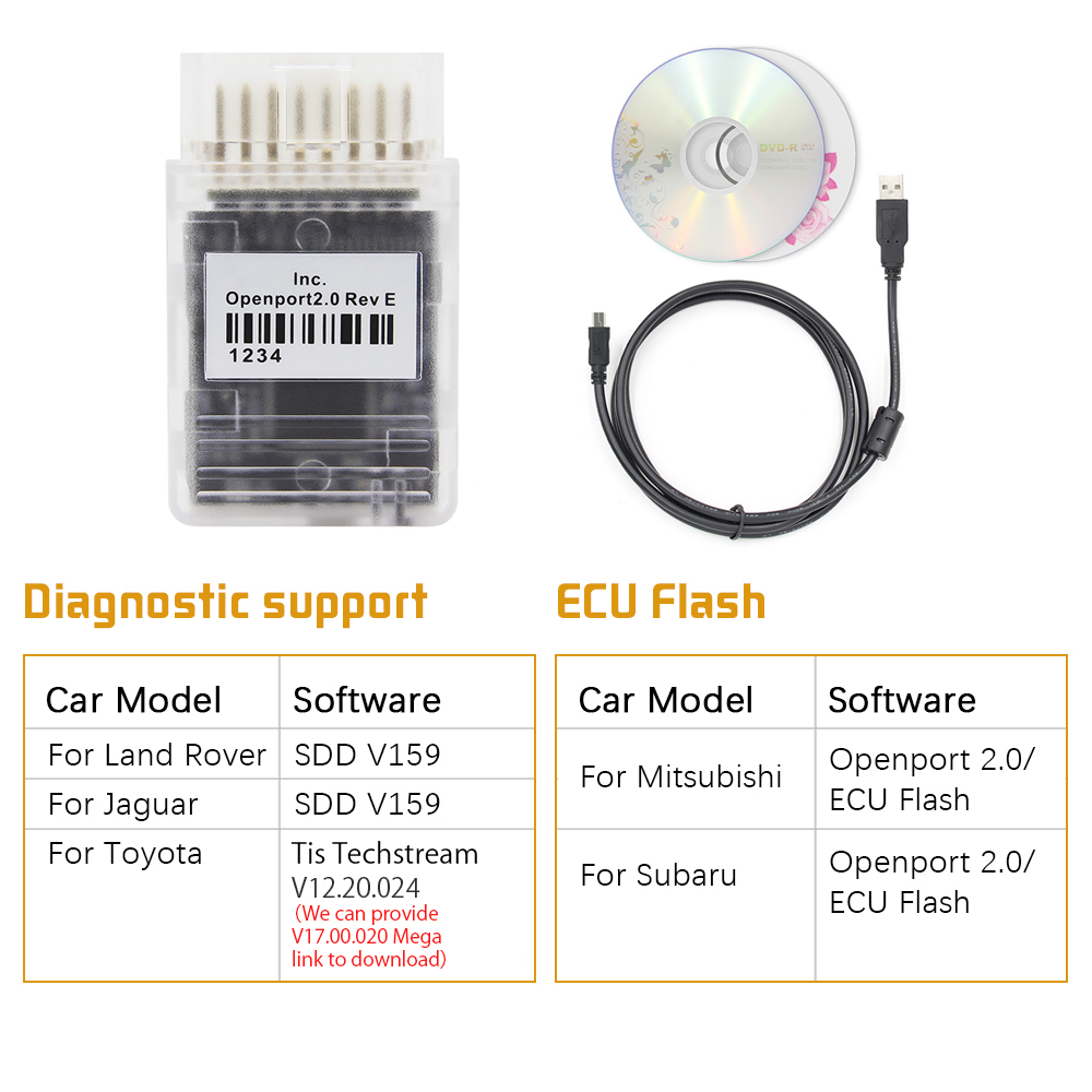 Openport 2.0 J2534 PassThru Fu - Car Diagnostic Tool Full System recensie en prijs