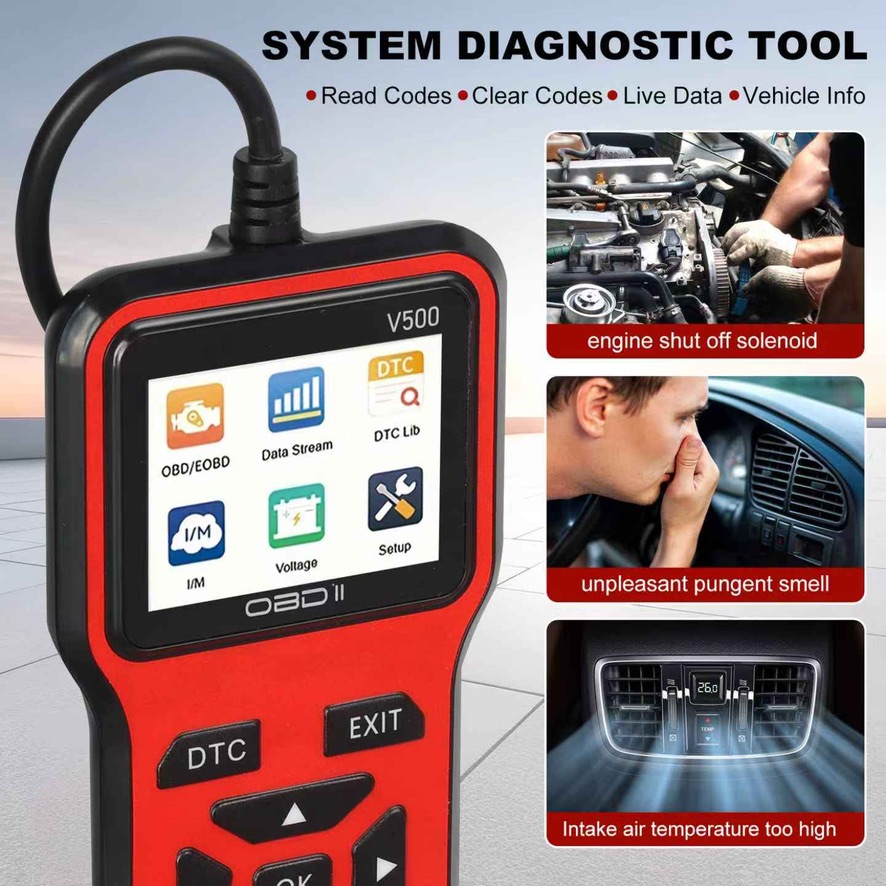 V500 OBD2 Scanner Auto Diagnos - Car Diagnostic Tool Full System recensie en prijs