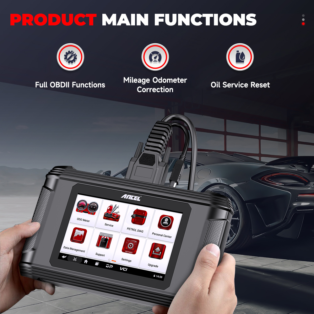 2025 ANCEL DM500 EU/USA OBD2 S - Obd2 Scanner Mileage Correction recensie en prijs
