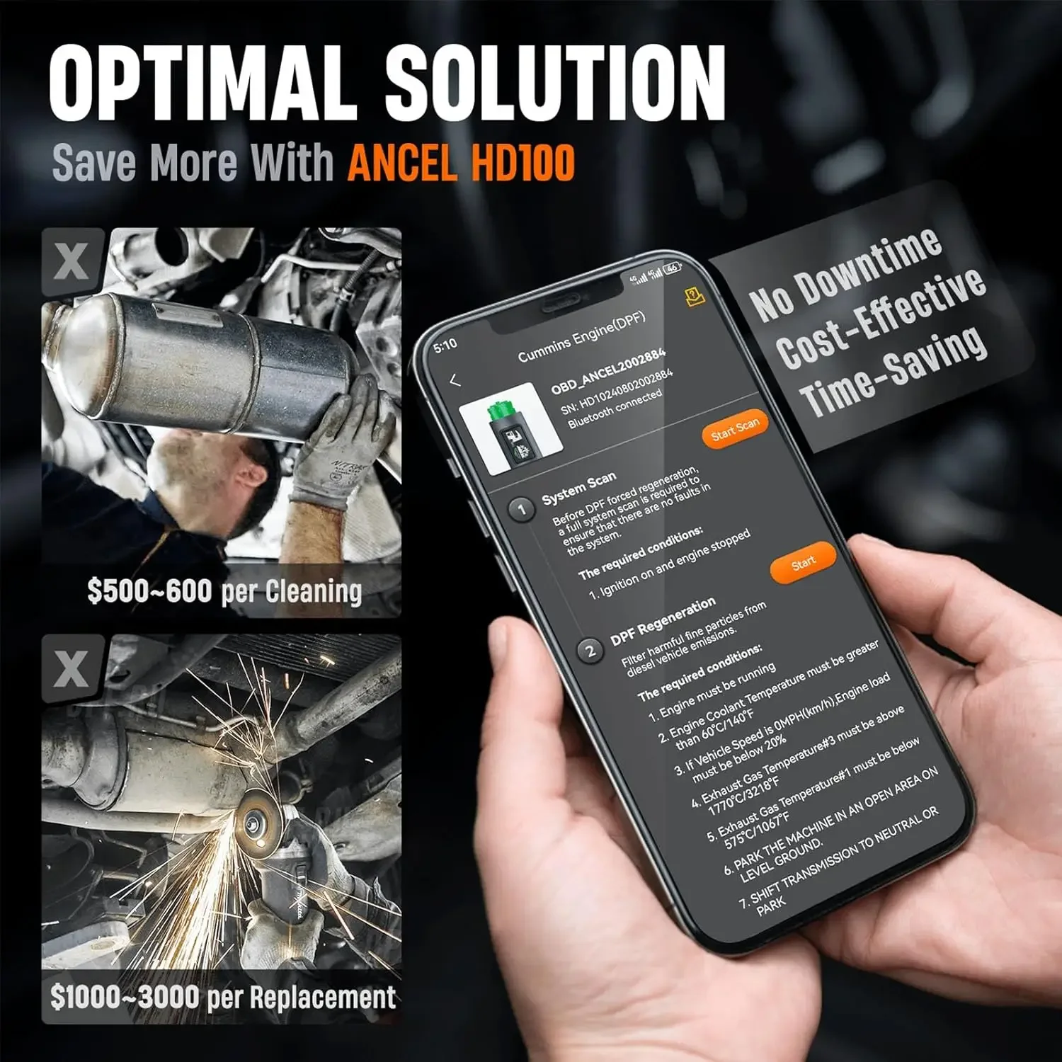 ANCEL HD100 DPF Reset Volledig - Obd2 Scanner Heavy Duty Truck recensie en prijs