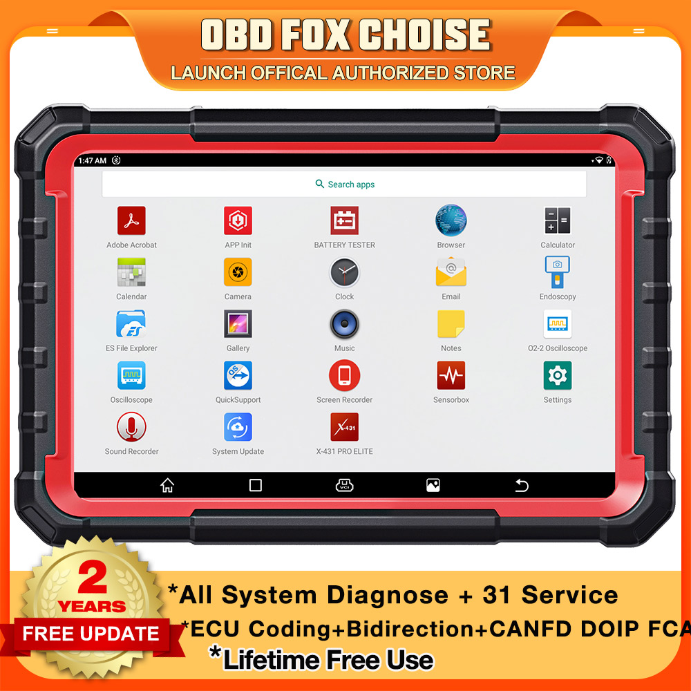 LANCERING X431 PRO Elite Bidir - Obd2 Scanner Bidirectional Launch X431 recensie en prijs