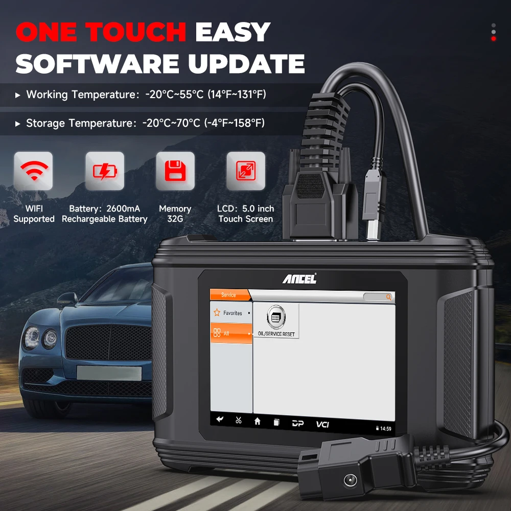 2025 ANCEL DM500 EU/VS OBD2 Sc - Obd2 Scanner Mileage Correction recensie en prijs