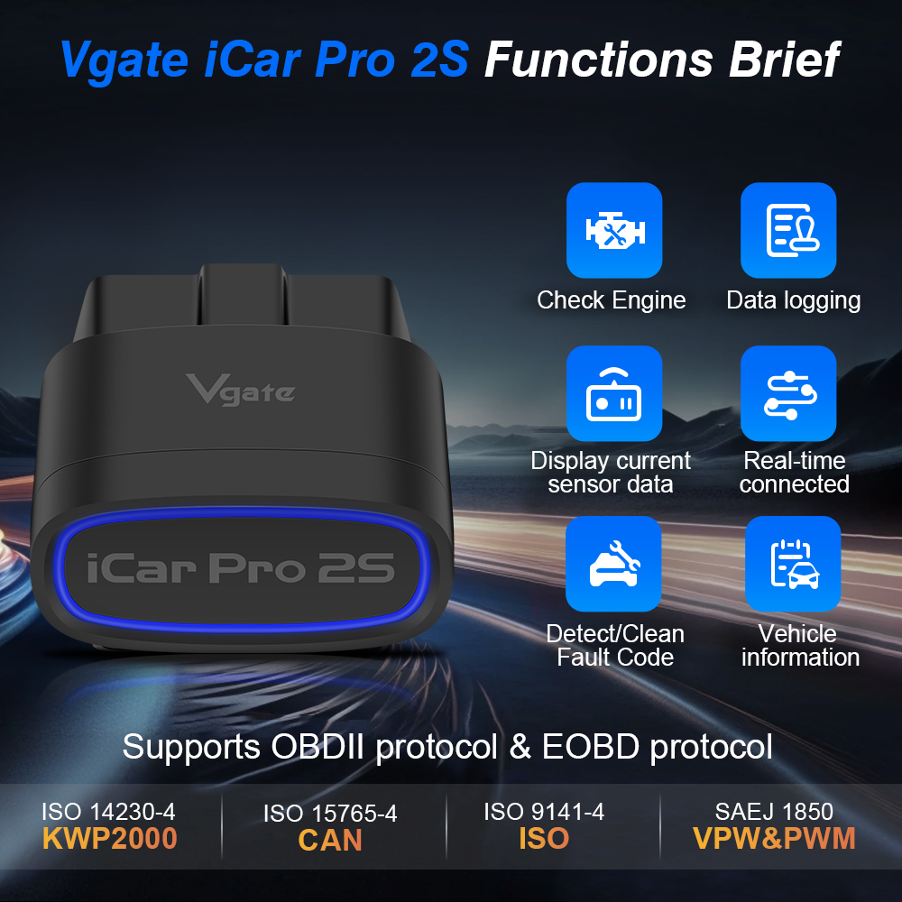 Nieuwe Vgate ICar Pro 2S ELM32 - Obd2 Scanner Bluetooth Android recensie en prijs