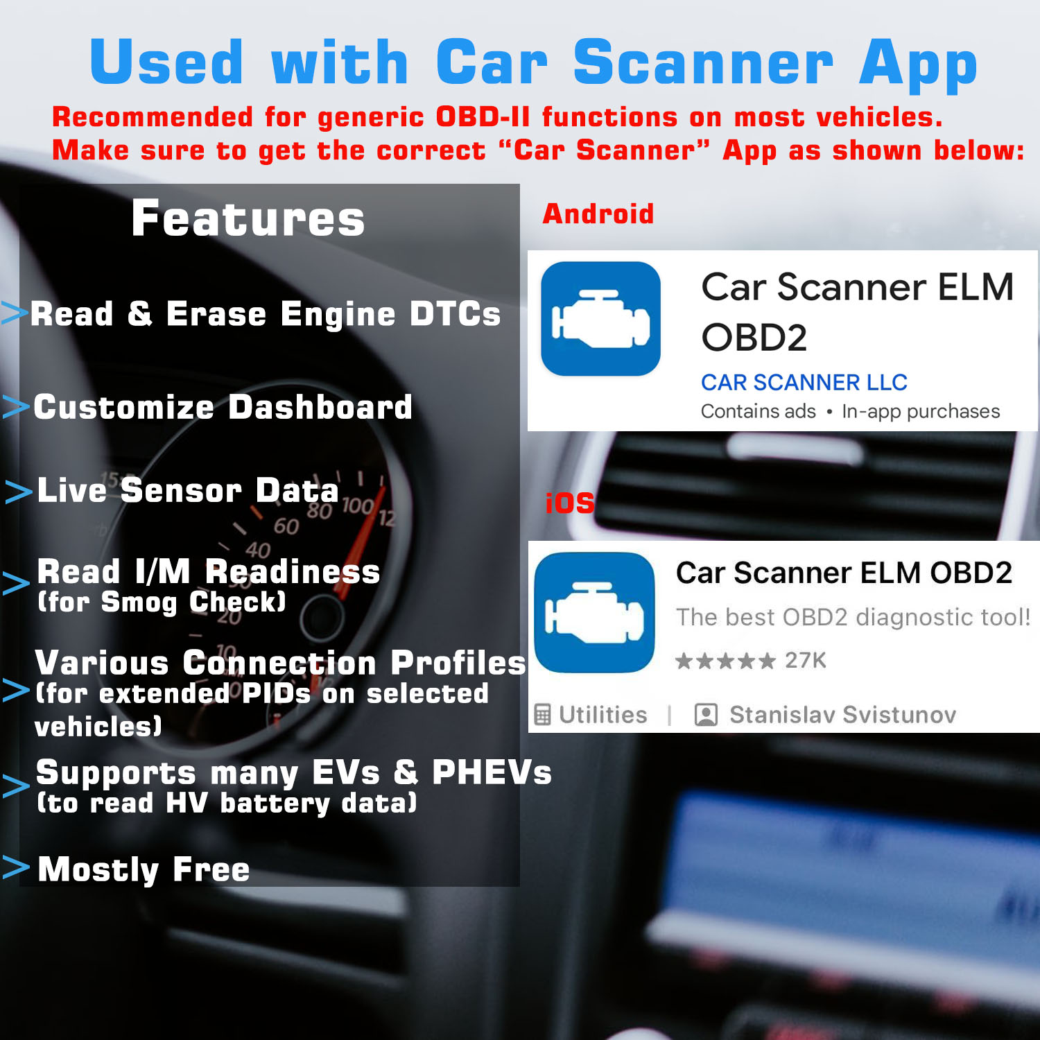 Veepeak OBDCheck BLE OBD2 Blue - Obd2 Scanner Bluetooth Android recensie en prijs