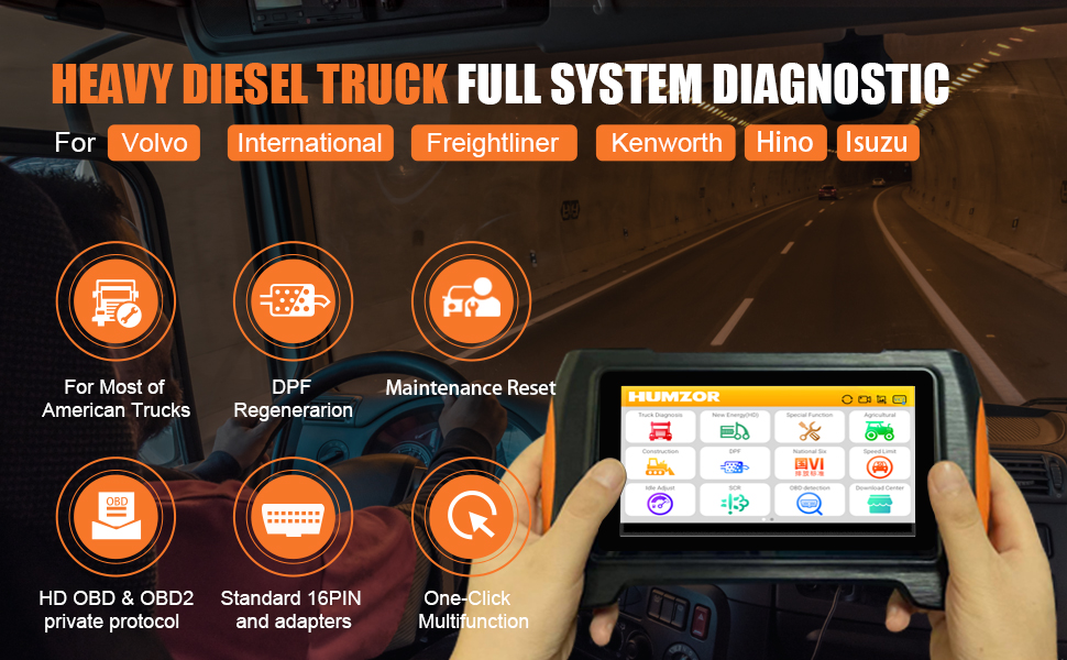 Humzor NexzDAS M7 HD Heavy Dut - Obd2 Scanner Heavy Duty Truck recensie en prijs
