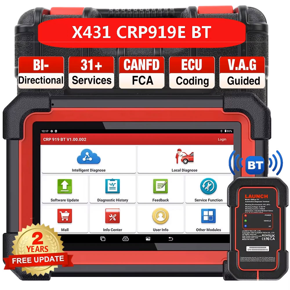 LAUNCH X431 CRP919E BT OBD2-sc - Obd2 Scanner Bidirectional Launch X431 recensie en prijs