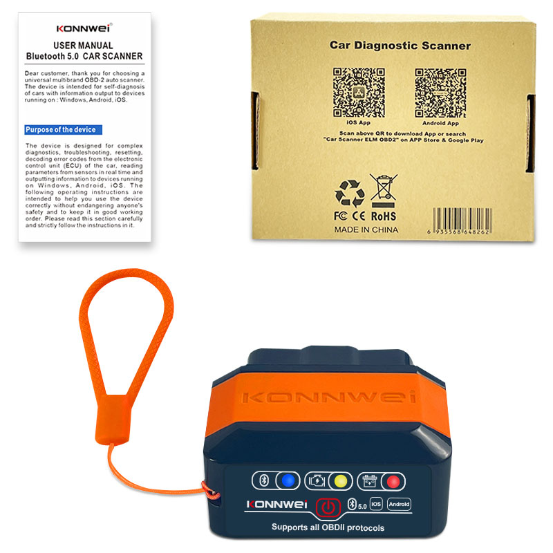 KONNWEI KW905 OBD2 ELM327 V1.5 - Obd2 Scanner Bluetooth Android recensie en prijs