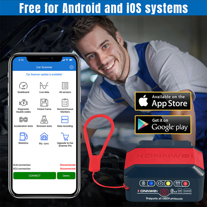 KONNWEI KW905 OBD2 ELM327 V1.5 - Obd2 Scanner Bluetooth Android recensie en prijs