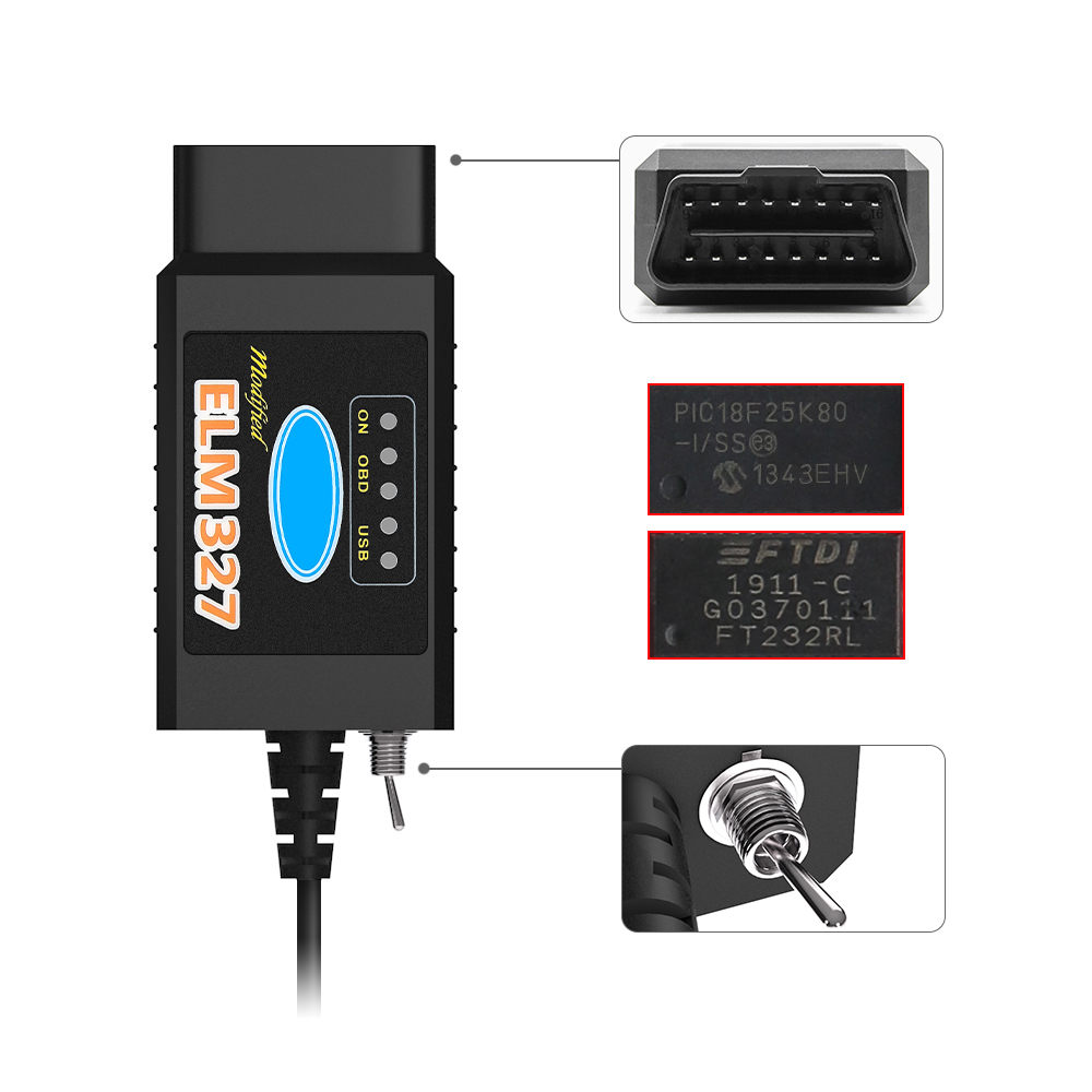 ELM327 V1.5 USB OBD2 Scanner F - Car Diagnostic Tool Full System recensie en prijs
