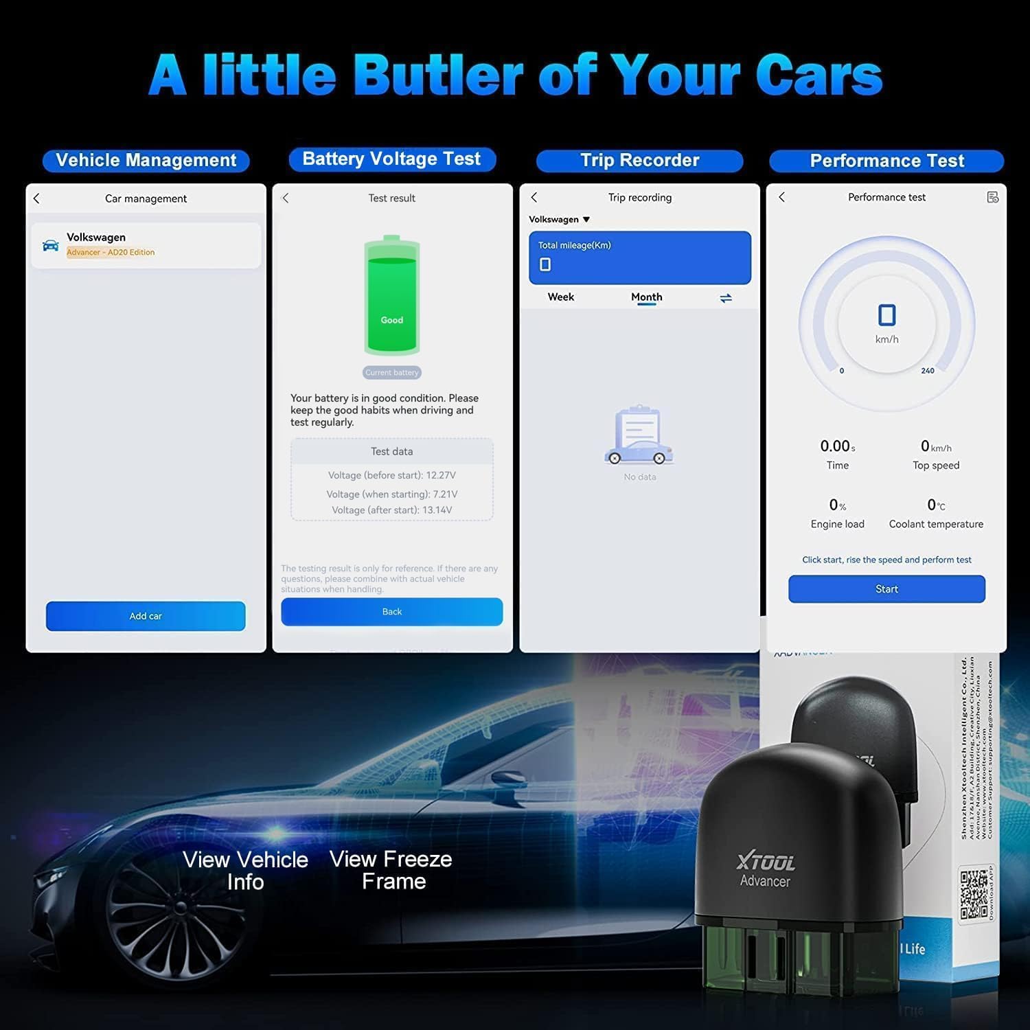 XTOOL AD20PRO OBD2-scanner Con - Obd2 Scanner Bluetooth Android recensie en prijs