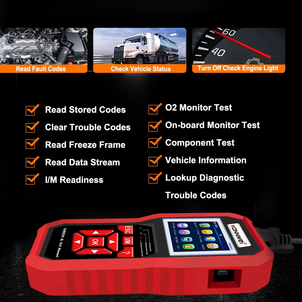 2026 KONNWEI KW851 Auto OBD2 D - Car Diagnostic Tool Full System recensie en prijs