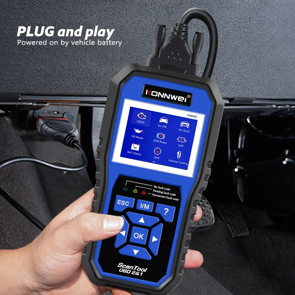 KOWWEI STABLE KW450 VAG OBD2 S - Obd2 Scanner Abs Srs Airbag Reset recensie en prijs